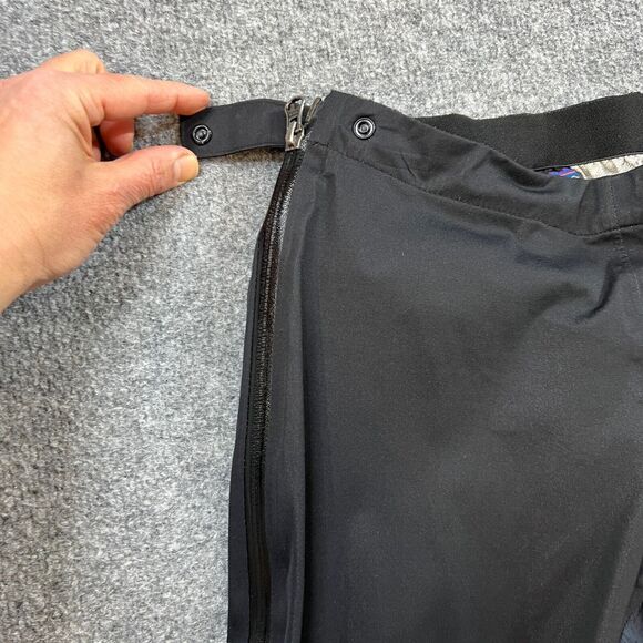 Patagonia Pants Womens S Small Black Spraymaster Water Repellent Full Side Zip - Picture 4 of 12